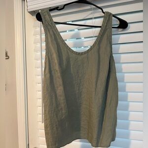 Everlane Green Sleeveless Top size 6